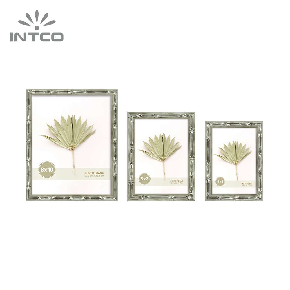 Intco bamboo picture frames come in multiple sizes